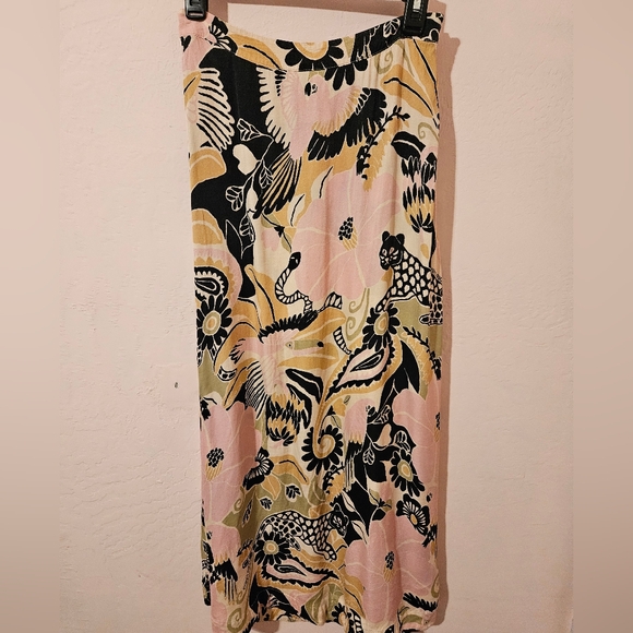 Farm Rio Forest Sand Maxi Skirt S - Picture 3 of 8